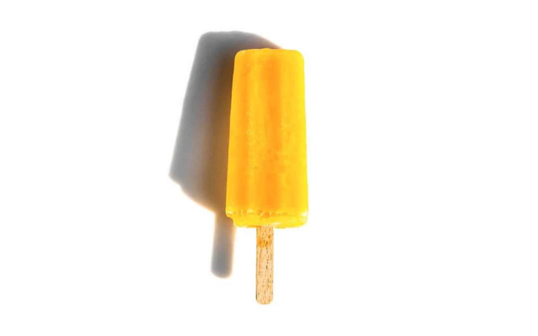 image of an orange popsicle