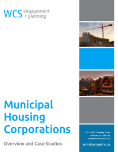 cover page of municipal housing corporation report